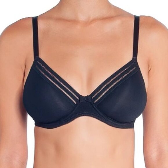 HUIT - Sweet Cotton - Underwire Bra, Black, 32D - Picture 1 of 8